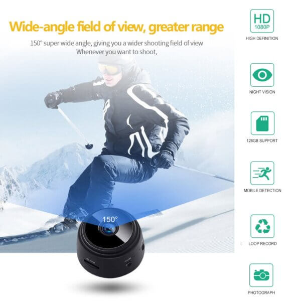 Hidden Camera HD 1080P Surveillance Security with Motion Detection and Night Vision, WiFi Wireless Camera, Indoor Camera, Nanny Cam, Spy Camera, Mini Camera for Pet, Baby and Nanny - Imagen 5