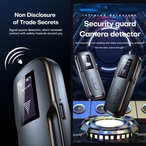 Hidden Camera Detector, Anti-Spy Camera Detector, Hidden Device GPS Detector, Bug Detector, Rf Wireless Signal Scanner, Camera Detector for Hotels, Home, Office, Easy to Use - Imagen 6