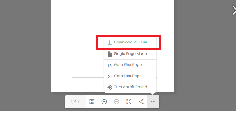 Menú de descarga DFlipBook
